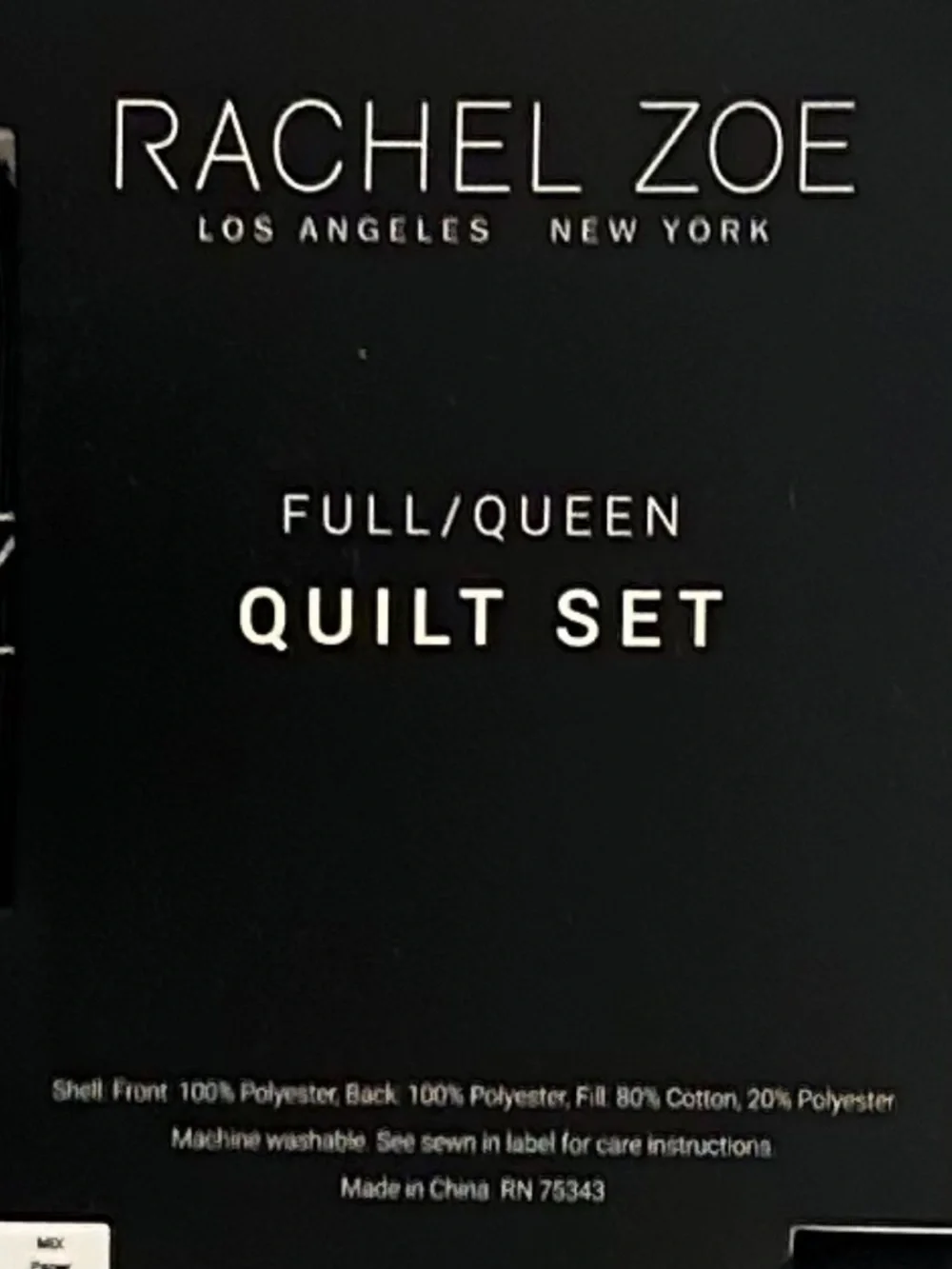 Rachel Zoe Animal Print Queen Brown, Black and Tan Quilt Set 88”x92”